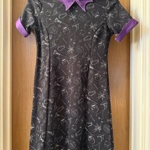 Purple and Black Dress